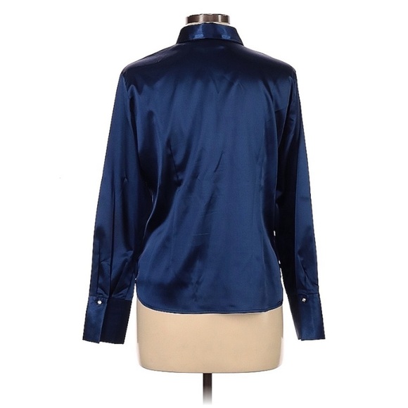 satin finish button down - Picture 3 of 5